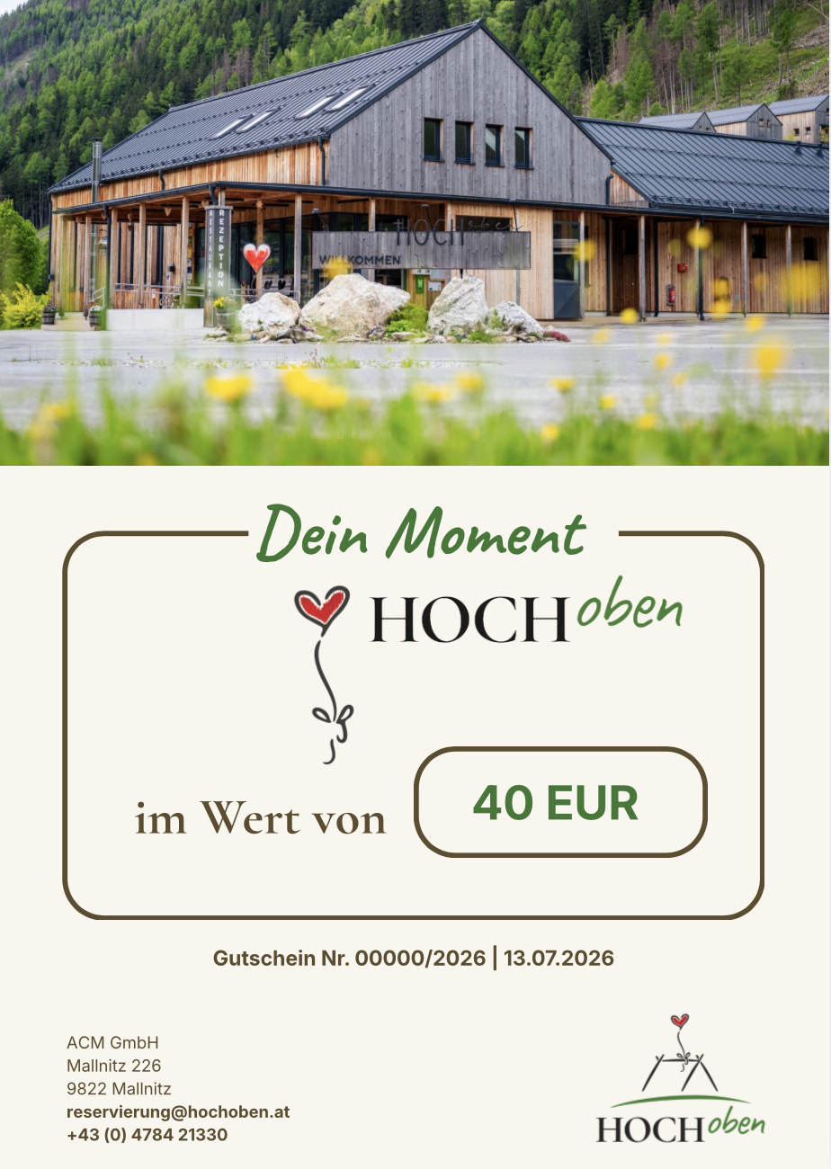HOCHoben Gutschein Vorschau — Sommer